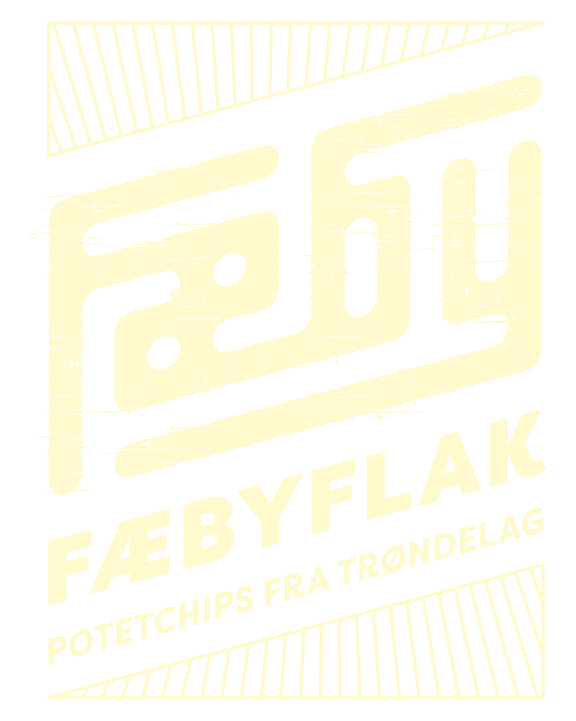 Fæbyflak-logo-lysgul